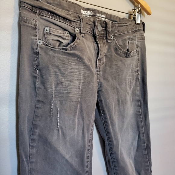 Mossimo Supply Co. Ripped Grey Slim Skinny Jeans - Size 3 - Picture 4 of 8